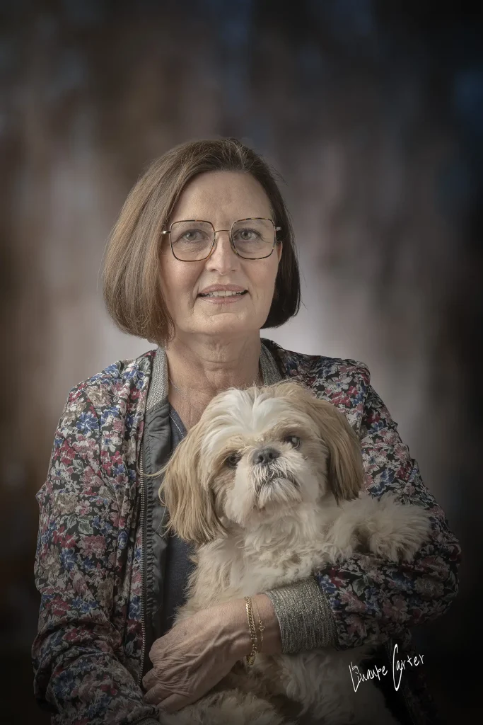 Portrait avec animaux de compagnie